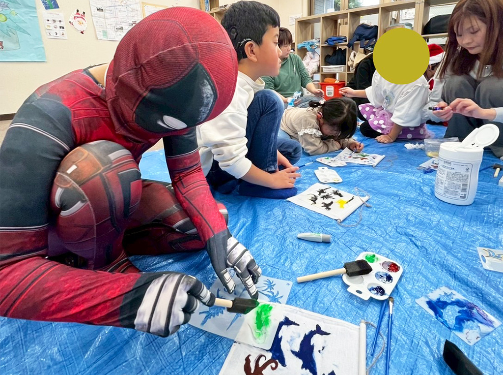 タペストリーづくりの様子3