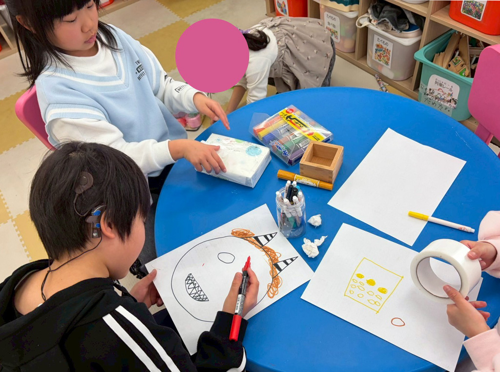 節分準備の様子