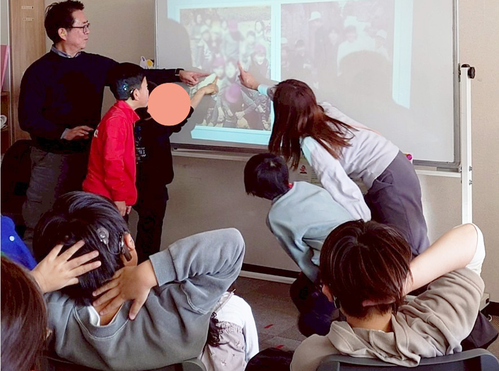 宮城県聴覚障害者支援センター(通称:みみサポみやぎ)松本隆一施設長の講和会の様子2